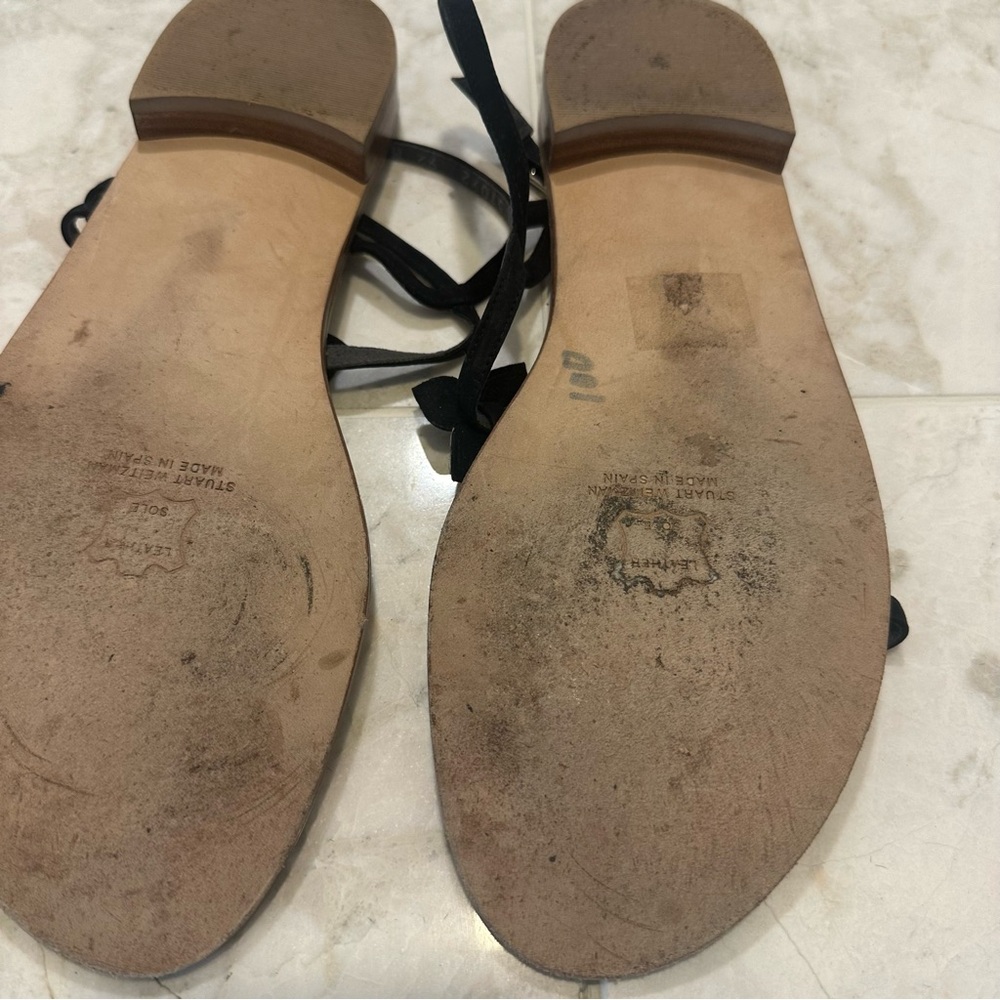 Stuart Weitzman Women's Zebra Print Flat Sandal - image 7